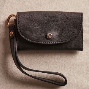 Free People- Leather Bag Lanyard- Wristlet Wallet NWT